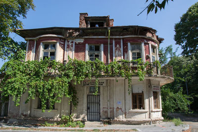 Low angle view of building against sky