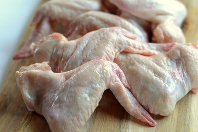 Close-up of meat on barbecue grill