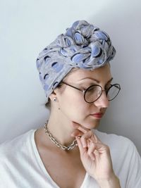 Close-up portrait of young woman