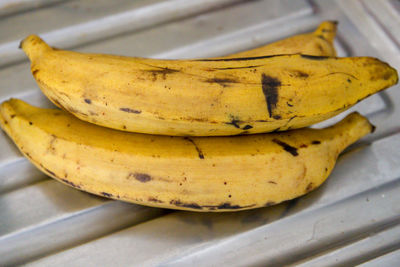 Close-up of bananas on table