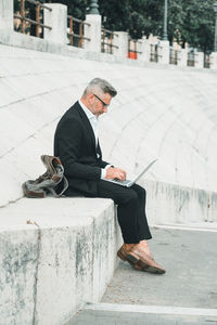 Man sitting on floor