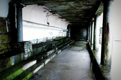 Empty footbridge