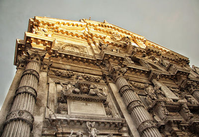 Low angle view of historical building