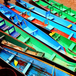 Close-up of water against blue sky
