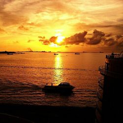 Sunset over sea