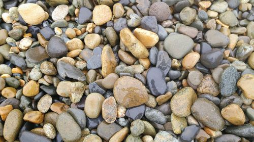 Full frame shot of pebbles