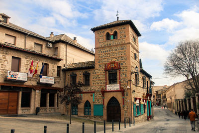 View of historical building against cloudy sky