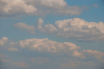 Low angle view of clouds in sky