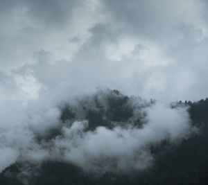 Low angle view of clouds in sky