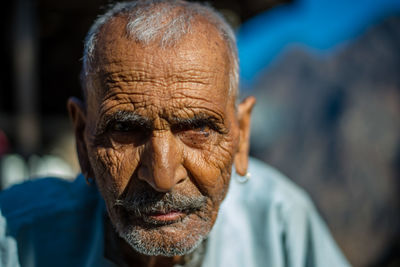 Close-up portrait of man outdoors