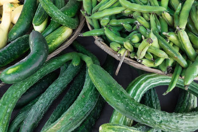 Close-up of vegetables for sale in market