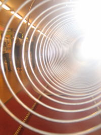 Low angle view of spiral staircase