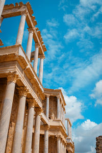 Low angle view of temple