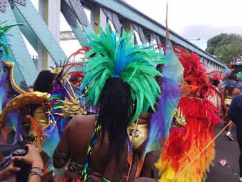 Full frame shot of multi colored feathers