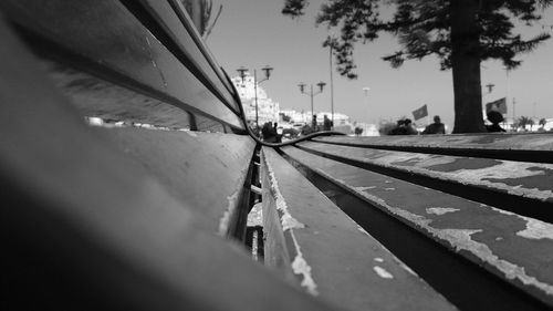 Cars on road against sky