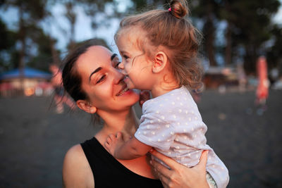 Portrait of mother and son