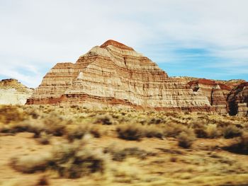 Rock formations in a desert