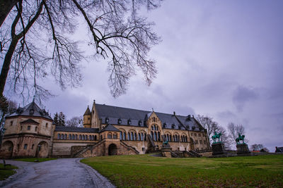 View of historic building against cloudy sky