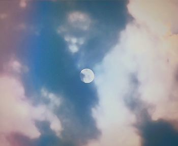 Low angle view of cloudy sky