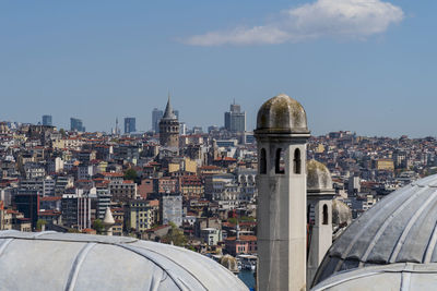 View of istanbul from suleymaniye mosque 