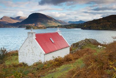 Red roofed shed, loch torridon
