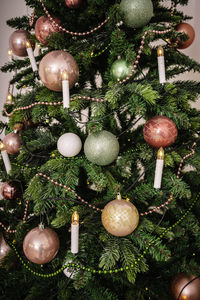 Close-up of christmas decorations