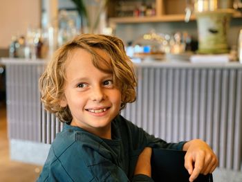 Portrait of smiling boy