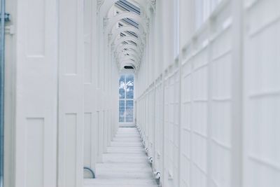 Empty corridor of building