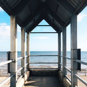 Pier over calm sea