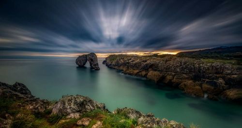 Scenic view of sea against sky