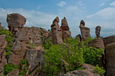 View of rock formations