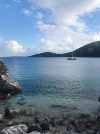 Scenic view of sea against sky