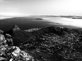 Aerial view of landscape