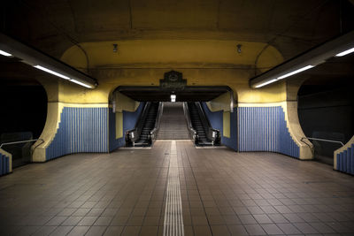 Empty subway station