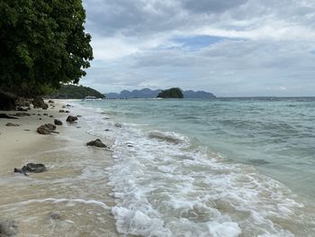 Scenic view of sea against sky