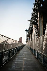 Footbridge over river