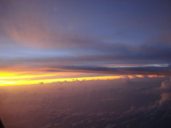 Scenic view of cloudscape during sunset