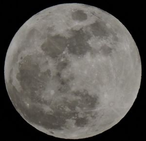 Low angle view of moon in sky