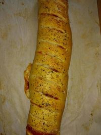Close-up of yellow bread