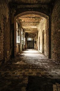 Corridor of historic building