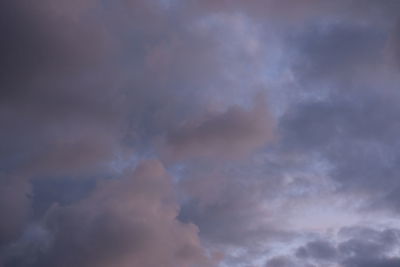 Low angle view of storm clouds in sky