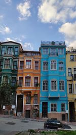 Buildings against sky in city