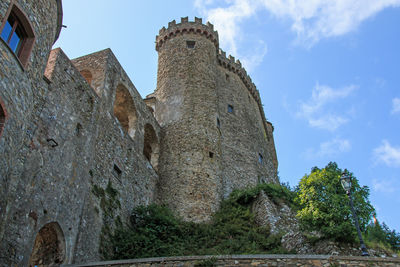 Low angle view of old ruin