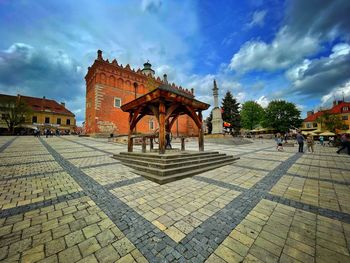 View of traditional building against sky