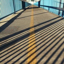 Shadow on floor in sunlight