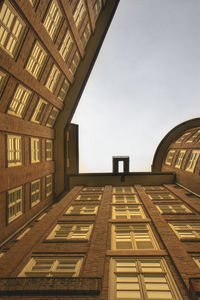 Low angle view of building against clear sky