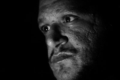 Close-up portrait of man