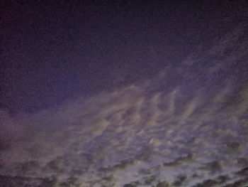 Low angle view of clouds in sky