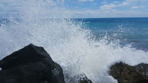 Scenic view of sea against sky