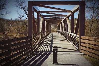 View of footbridge